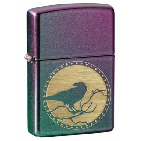 Zapalniczka ZIPPO - Raven Design Iridescent Matte