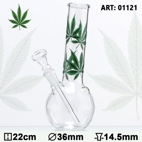 Bongo Szklane Multi Leaf - 22cm (1121)