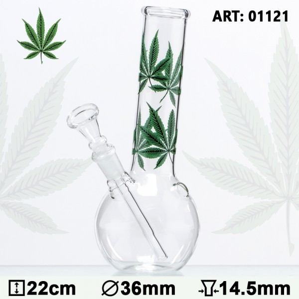 Bongo Szklane Multi Leaf - 22cm (1121)