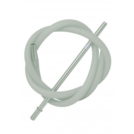 Wąż do Shishy Silikonowy + Ustnik Shizu Srebrny