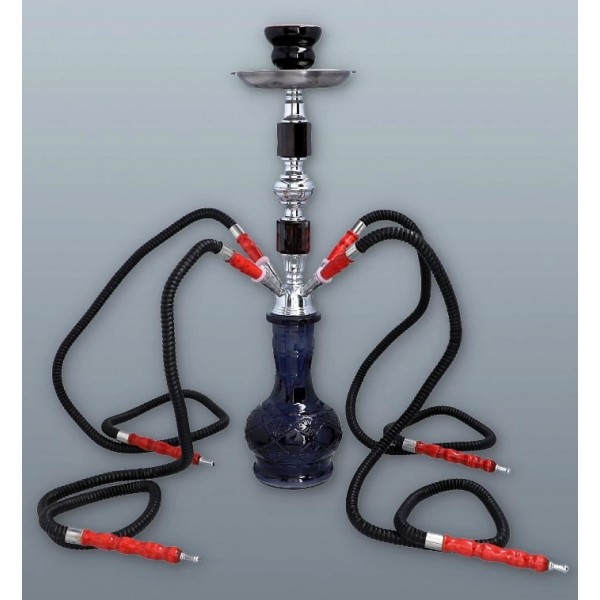 Shisha Pyramid v.II - 4 Węże - Czarna 52cm