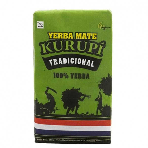 Yerba Mate - Kurupi Tradicional Elaborada Con Palo 0,5kg