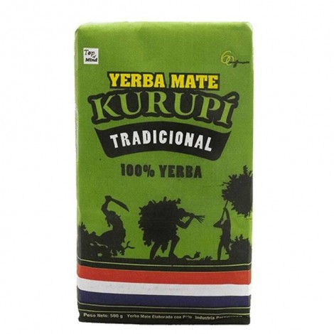 Yerba Mate - Kurupi Tradicional Elaborada Con Palo 0,5kg