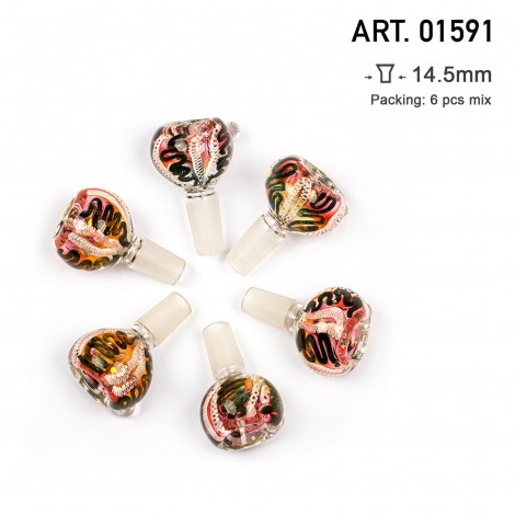 Cybuch do Bonga 14,5mm - Oval Orange