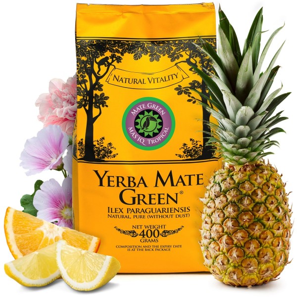 Yerba Mate Green Mas IQ Tropical - 400 g.