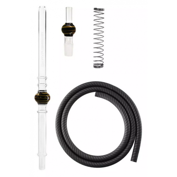 Wąż do Shishy + Ustnik - KAYA Carbon Lolly Black-Yellow 150cm