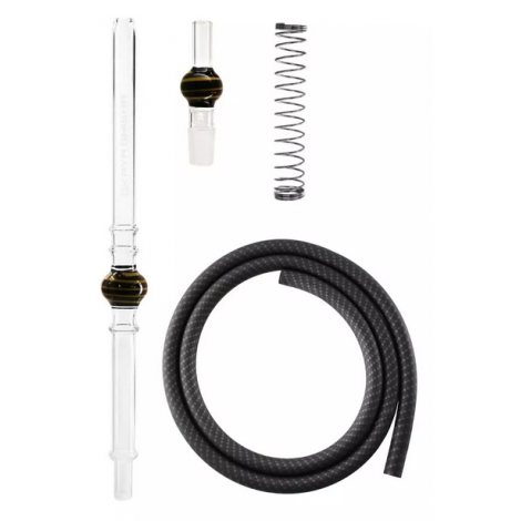 Wąż do Shishy + Ustnik - KAYA Carbon Lolly Black-Yellow 150cm