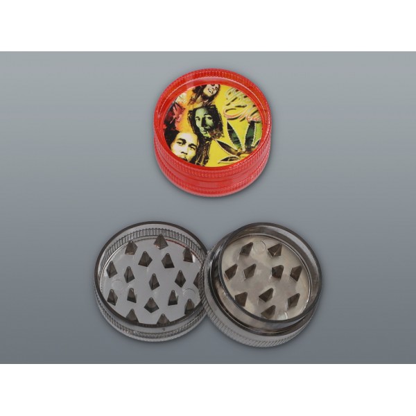 Młynek do Tytoniu Akrylowy 3x1,5cm - Mix Wzorów Mały (1-2011)