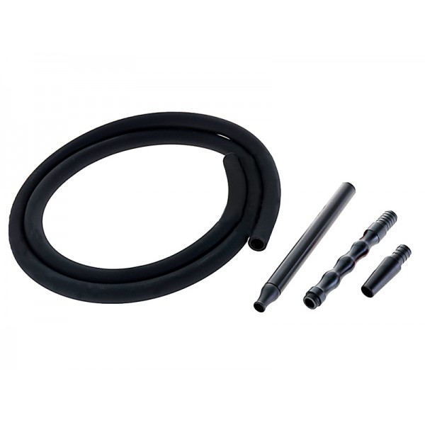 Wąż do Shishy Silikonowy + Ustnik -Wave Black