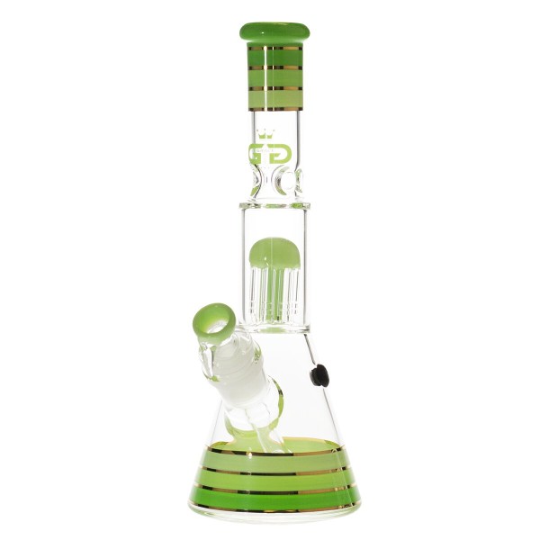 Bongo Grace Glass - Golden Line Green -32cm (GG10015G)