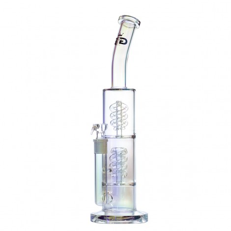 Bongo Grace Glass - Octopus White Barrel Spiral Perc 40cm (GG11MT)