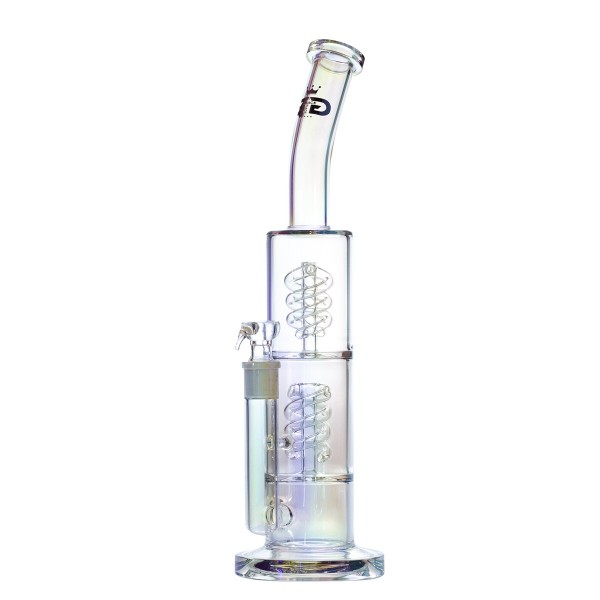 Bongo Grace Glass - Octopus White Barrel Spiral Perc 40cm (GG11MT)