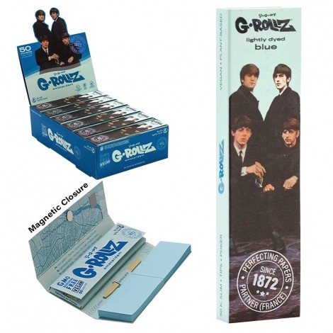 Bibułki G-ROLLZ + Filtry - Radio Days 'LondonTake Over' Blue 50szt.
