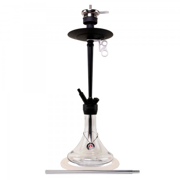 AMY Shisha - Alu Deluxe Black Clear  (066.01) 70cm