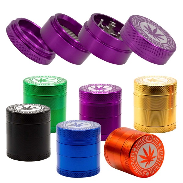 Młynek do Tytoniu - Amsterdam Leaf Grinders- Mix Kolorów