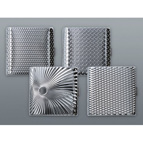 Papierośnica Metalowa - Srebrna