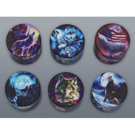 Młynek do tytoniu - Wolf - 4 częściowy (2260)