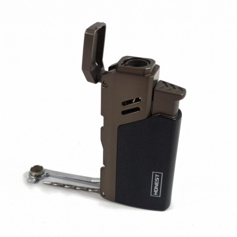 Zapalniczka Honest G4 + Przybornik do Fajki - Grafitowa