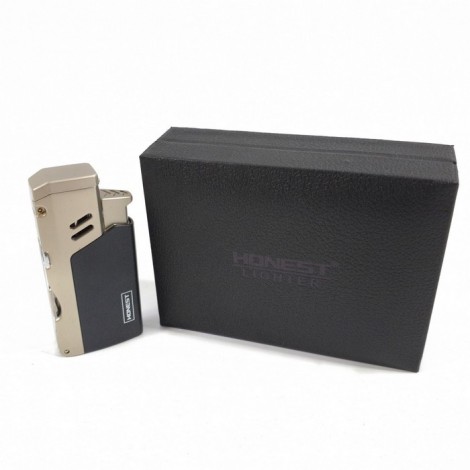 Zapalniczka Honest G4 + Przybornik do Fajki - Srebrna