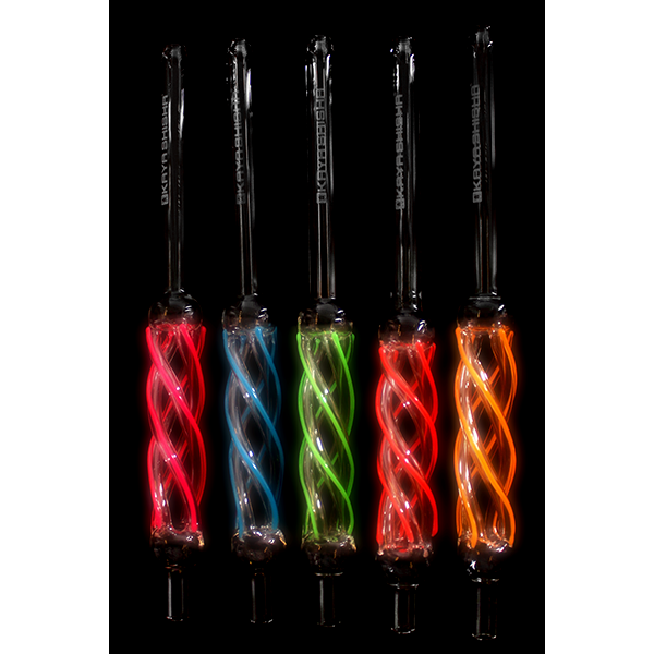 Ustnik Świecący do Shishy - KAYA Czerwony 34cm