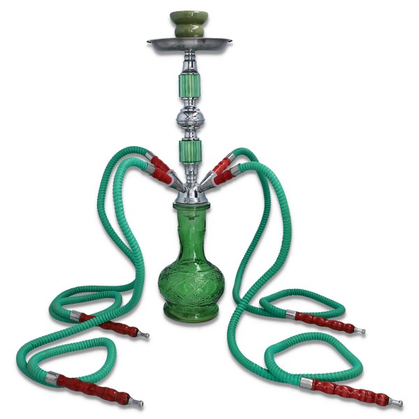 Shisha Pyramid v.II - 4 Węże - Zielona 52cm