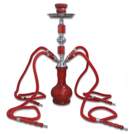 Shisha Pyramid v.II - 4 Węże - Czerwona 52cm