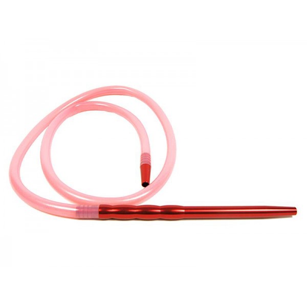 Wąż do Shishy Silikonowy + Ustnik Wave - Red