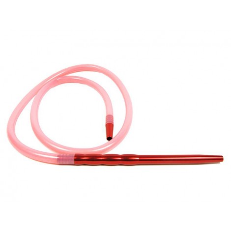 Wąż do Shishy Silikonowy + Ustnik Wave - Red