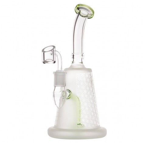 Bongo do DAB/WAX - Bent Neck Oil - Green 22cm (XMS064C)