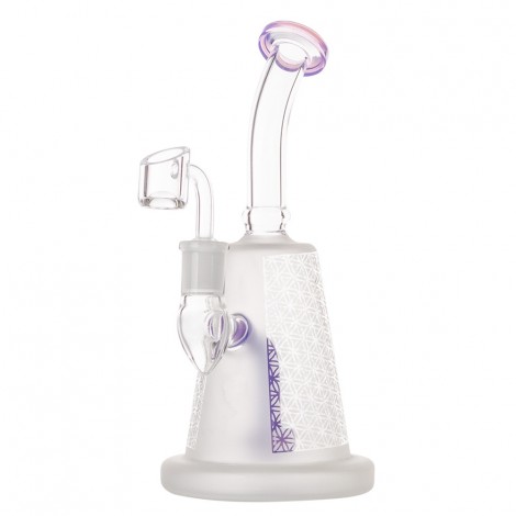 Bongo do DAB/WAX - Bent Neck Oil - Purple 22cm (XMS064B)