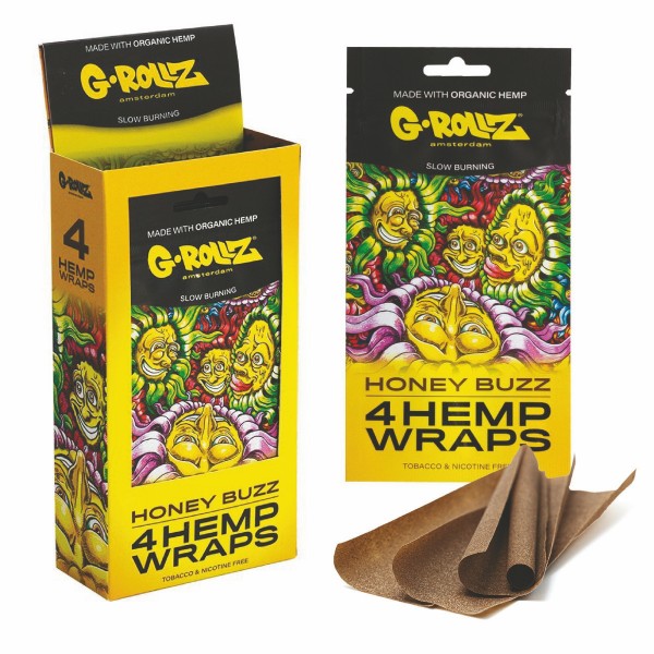 Blunty G-ROLLZ - Honey Buzz 4x Hemp Wraps