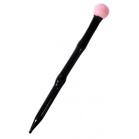 Szklany Dabber do Wax/Dab Poker - Black & Pink