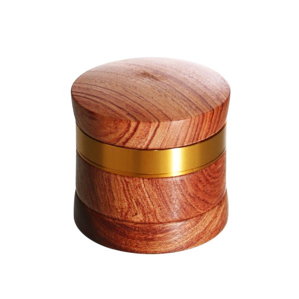 Młynek do tytoniu HEISENBERG Metalowo - Drewniany Złoty