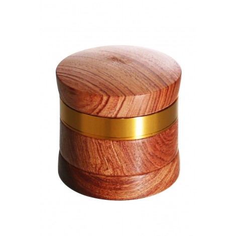 Młynek do tytoniu HEISENBERG Metalowo - Drewniany Złoty