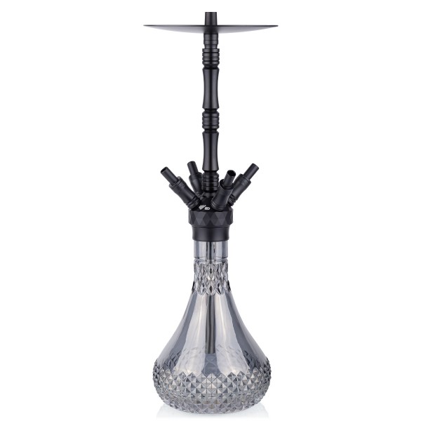 SHISHA WD Hookah – Alu Shisha A42B-7 Grey - 55CM
