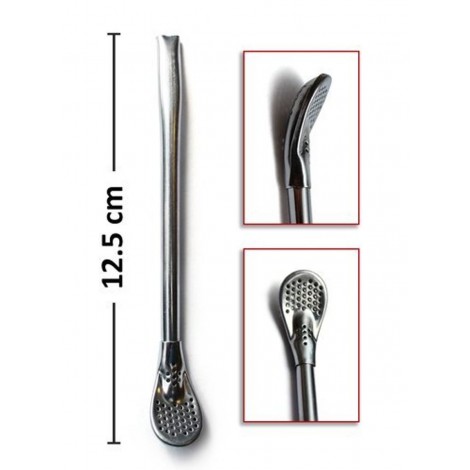 Bombilla Pequeno - Stal Nierdzewna 12,5 cm