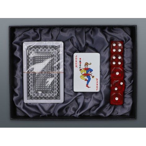 Zestaw Zapalniczka Żarowa Gentelo + Talia Kart + Kostki do Gry