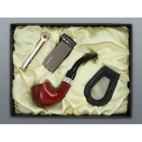 Zestaw Zapalniczka Fajkowa + Fajka + Przybornik + Stojak (7-0254)