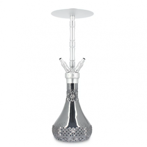 SHISHA WD Hookah – Alu Shisha A42A-7 Grey - 55CM