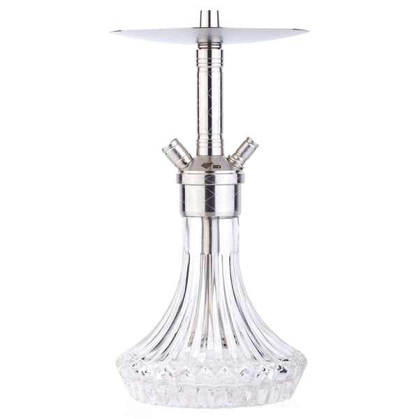 SHISHA WD Hookah – Edelstahl Shisha X1.0-3 - Clear - 34CM