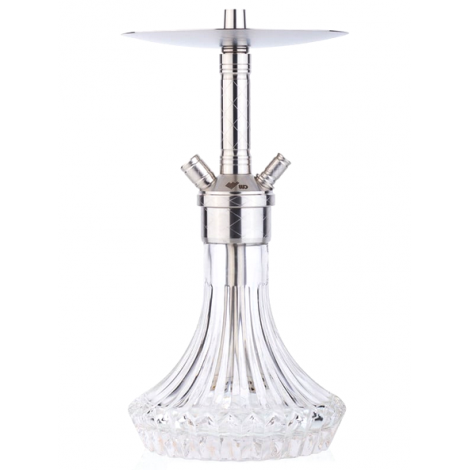 SHISHA WD Hookah – Edelstahl Shisha X1.0-3 - Clear - 34CM