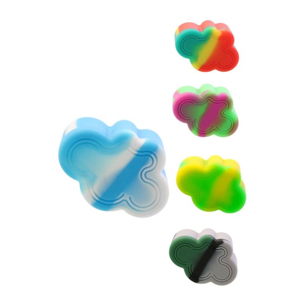 Pojemnik Silikonowy na DAB, WAX z 4 komorami- Zielony/Żółty