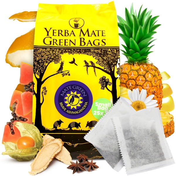 Yerba Mate Green BRAVE ASHWAGANDHA - 400g.