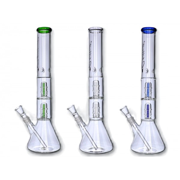 Bongo z Dyfuzorami TWINS - 45cm Niebieskie (3812)