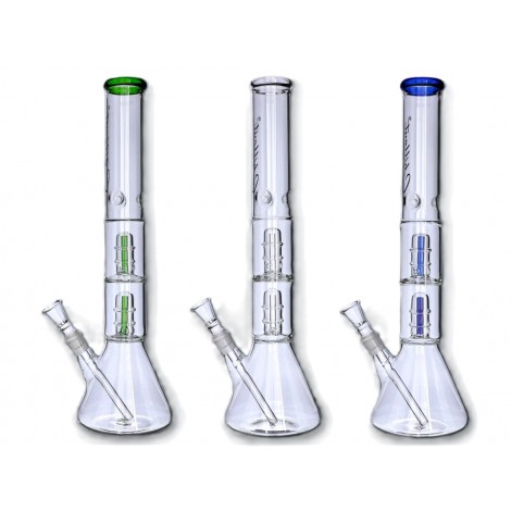 Bongo z Dyfuzorami TWINS - 45cm Niebieskie (3812)