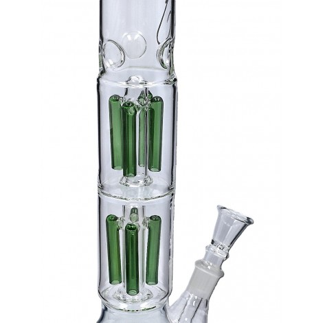 Bongo z Dyfuzorami Double ZONE 43cm - Zielone (3813)