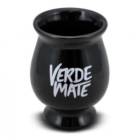 Matero Ceramiczne Verde Mate Copa - Czarne - 350 ml