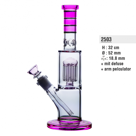 Bongo z dyfuzorem - Pink Tower - 32cm (2503)