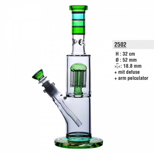 Bongo z dyfuzorem - Green Tower - 32cm (2502)