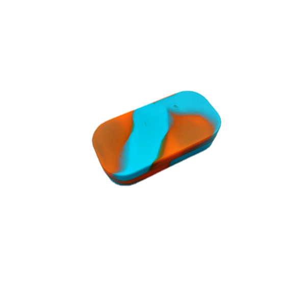 Pojemnik Silikonowy na DAB, WAX z 7 komorami - Niebiesko/Pomarańczowy